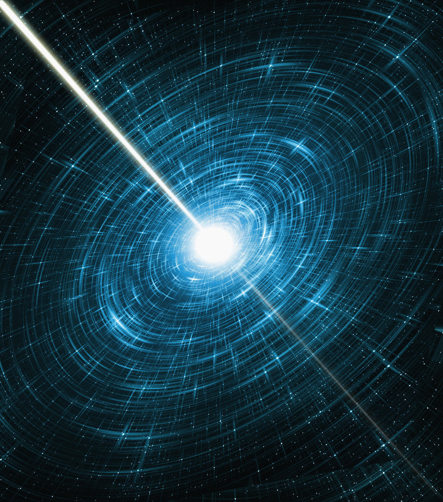 Detail of Light Intersecting Spinning Stars by Anonymous