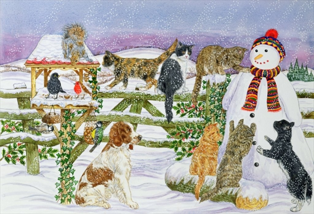 Detail of The Snowman and his Friends by Catherine Bradbury