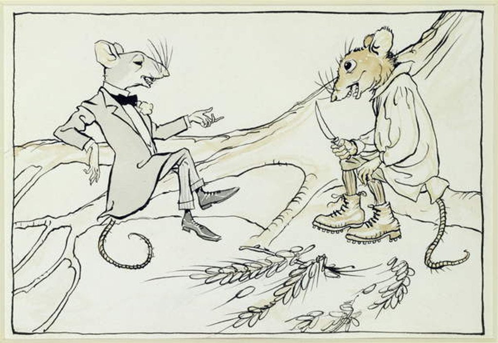Detail of The Town Mouse and the Country Mouse by Arthur Rackham