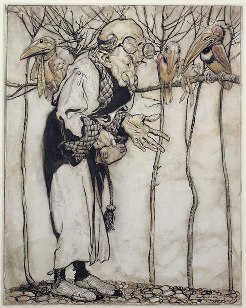 Detail of The Wizard by Arthur Rackham