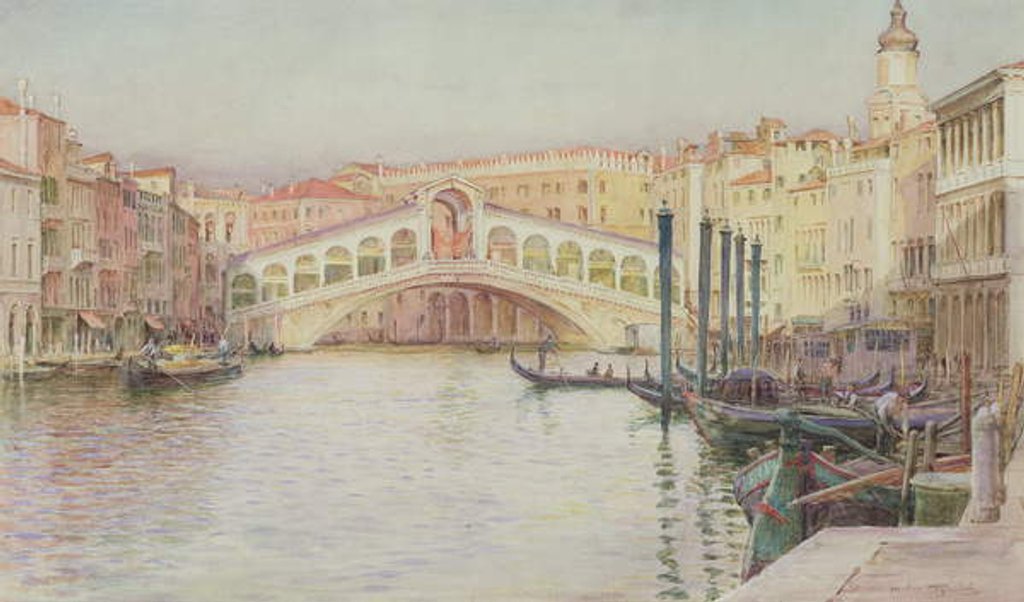 Detail of The Rialto Bridge by Walter Frederick Roofe Tyndale