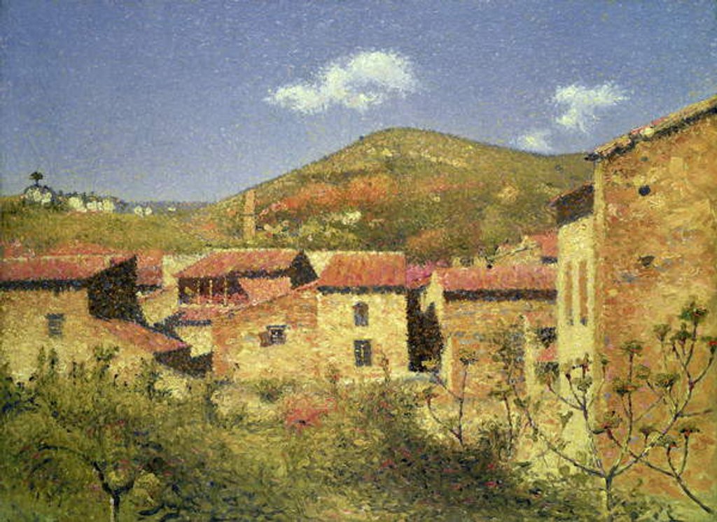 Detail of Landscape in the South of France by Achille Lauge
