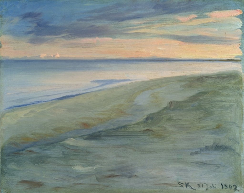 Detail of The Beach, Skagen, 1902 by Peder Severin Kroyer