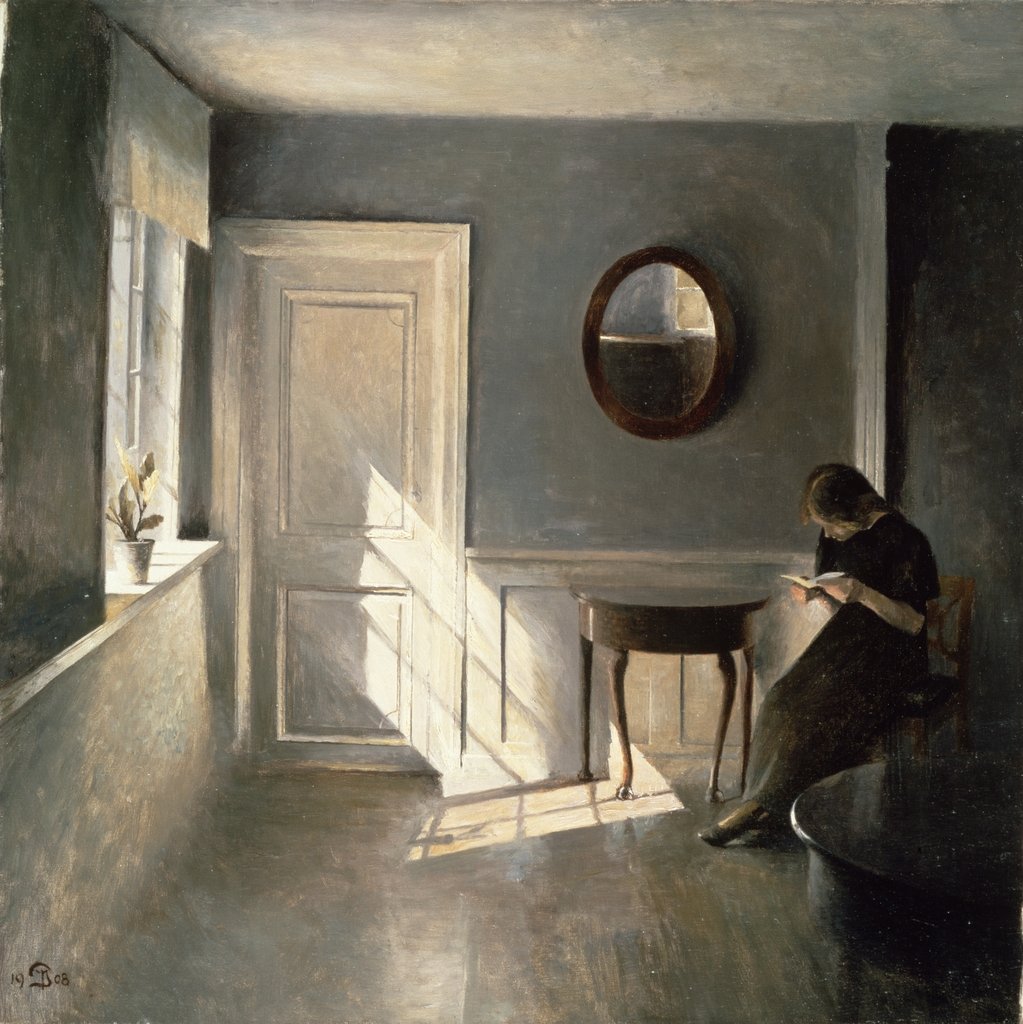 Detail of Girl Reading a Letter in an Interior, 1908 by Peter Vilhelm Ilsted
