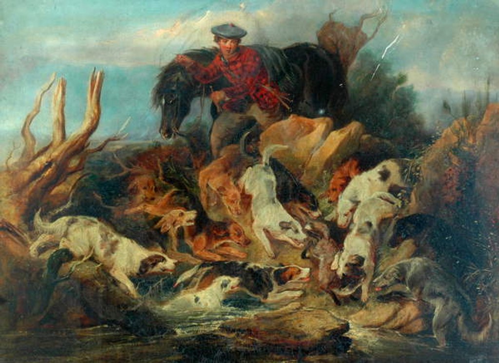 Detail of Hunting Scene by Unknown Artist