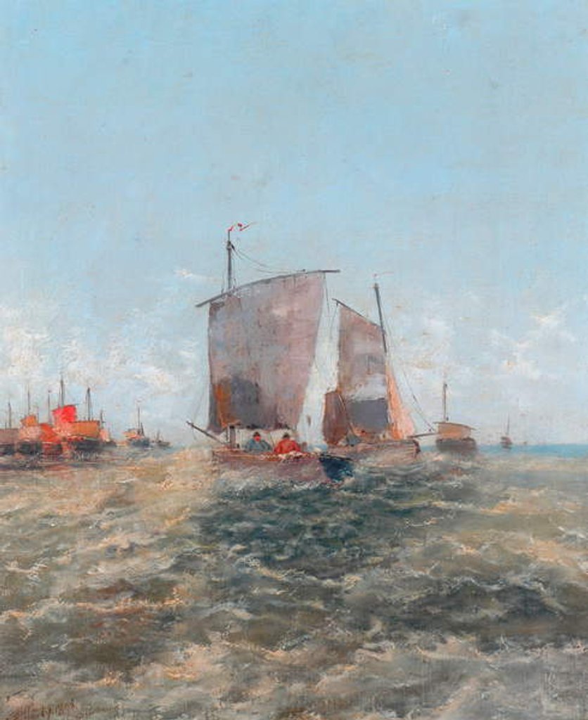Detail of Off The Dutch Coast, 1896 by Thomas Bush Hardy