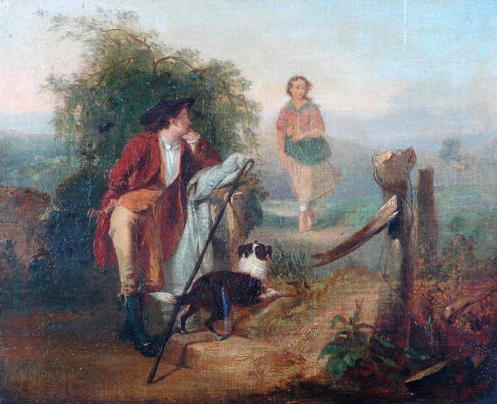 Detail of The Gentle Shepherd by Alexander Johnston