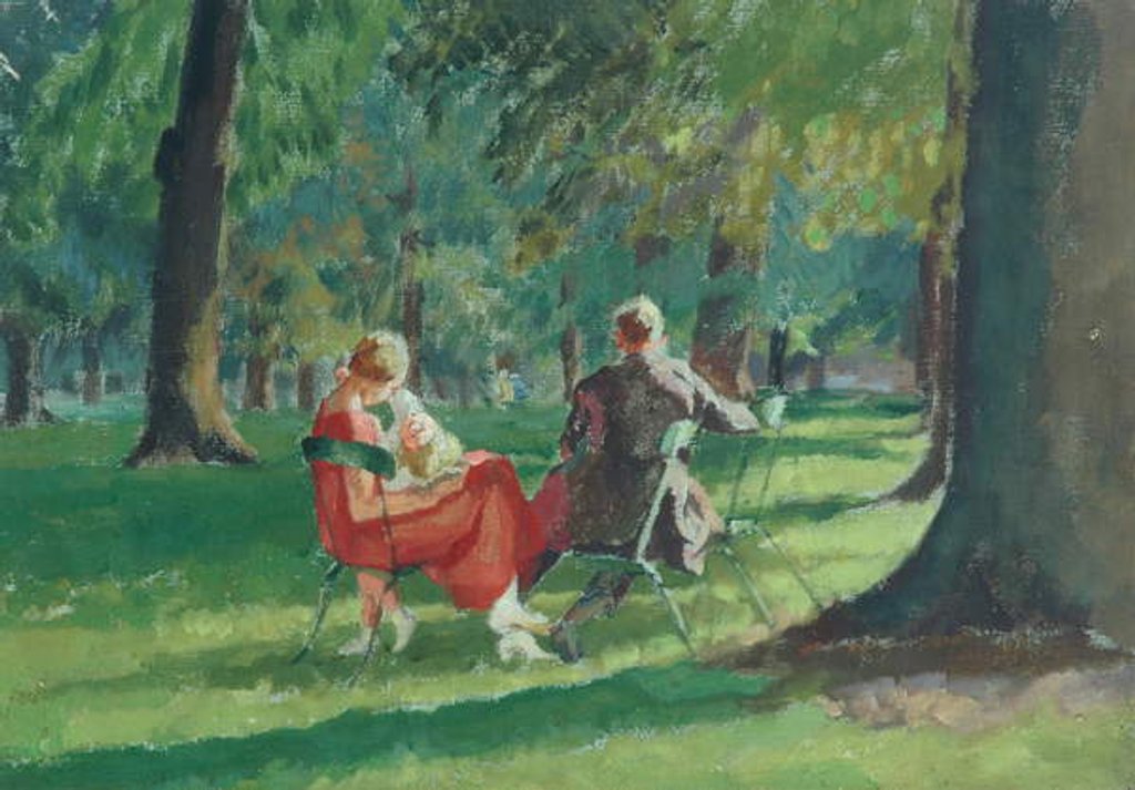 Detail of Kensington Gardens by Therese Lessore