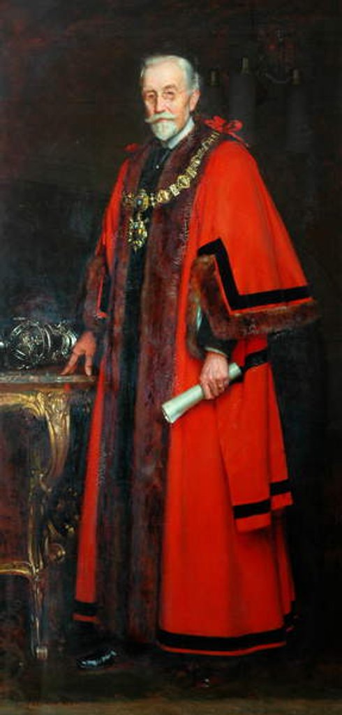 Detail of Alderman William Smith, JP, 1908 by William Logsdail