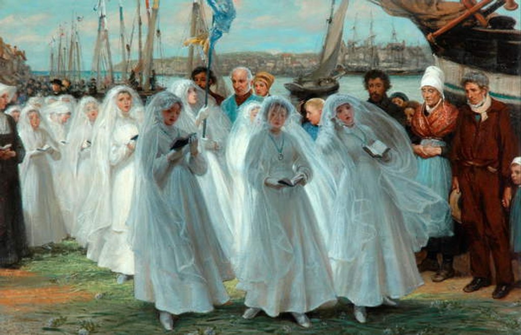Detail of The First Communion, 1878 by Phillip Richard Morris