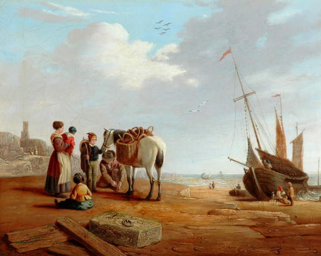 Detail of Italian Coast Scene by William Clarkson Stanfield