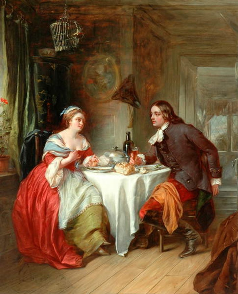 Detail of The Repast, 1788 by Francis Phillip Stephanoff