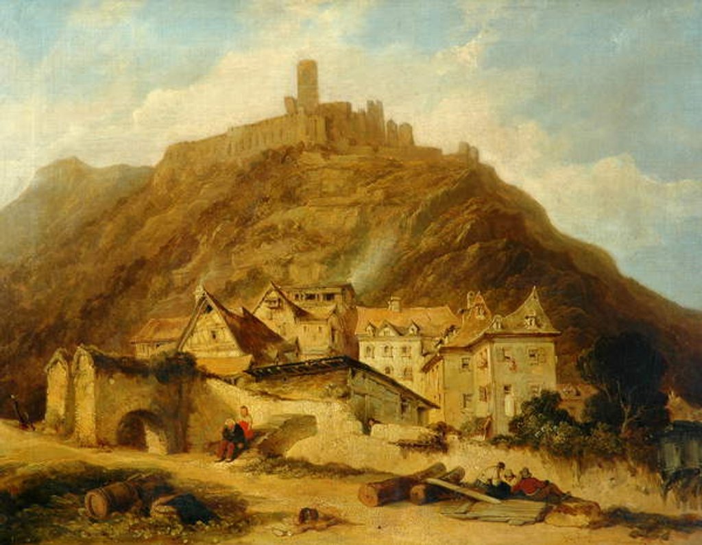 Detail of St Goar on the Rhine by Charles Tomkins