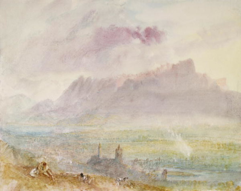 Detail of Lake Thun, c.1838 by Joseph Mallord William Turner