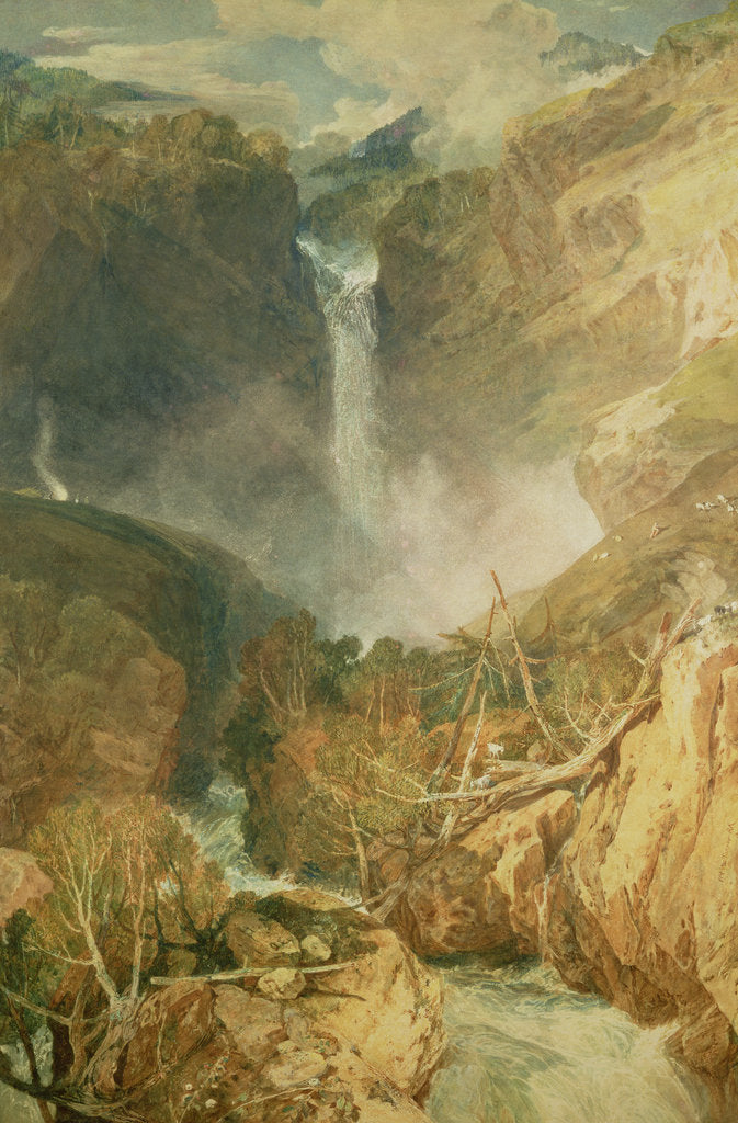 Detail of The Great Falls of the Reichenbach, 1804 by Joseph Mallord William Turner