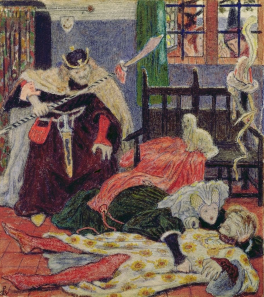 Detail of Death of Sir Tristram, 1863 by Ford Madox Brown