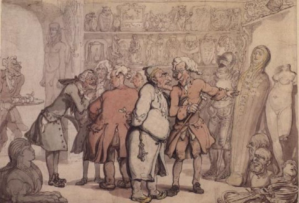 Detail of A Group of Antiquaries, c.1805 by Thomas Rowlandson