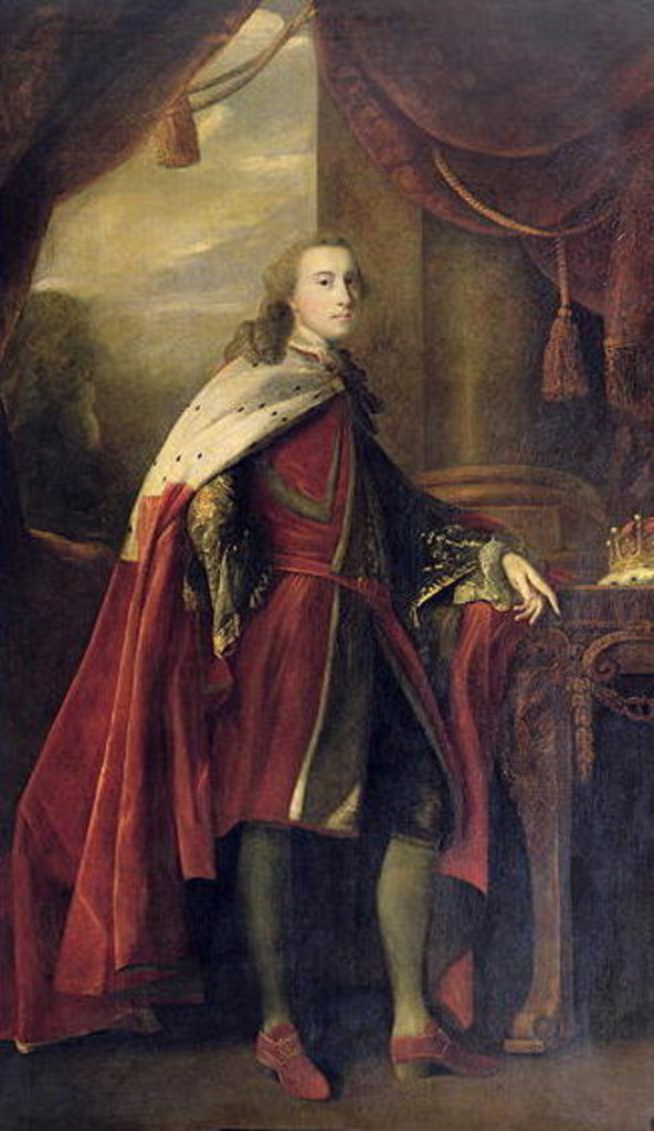 Detail of Portrait of William Legge 2nd Earl of Dartmouth, c.1757 by Joshua Reynolds