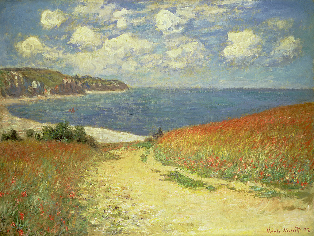 Detail of Path in the Wheat at Pourville, 1882 by Claude Monet