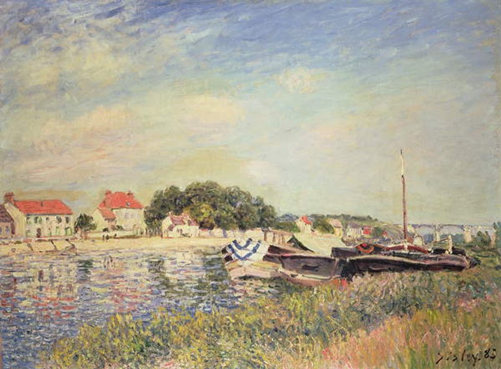 Detail of The Banks of the Loing at Saint-Mammes, 1885 by Alfred Sisley