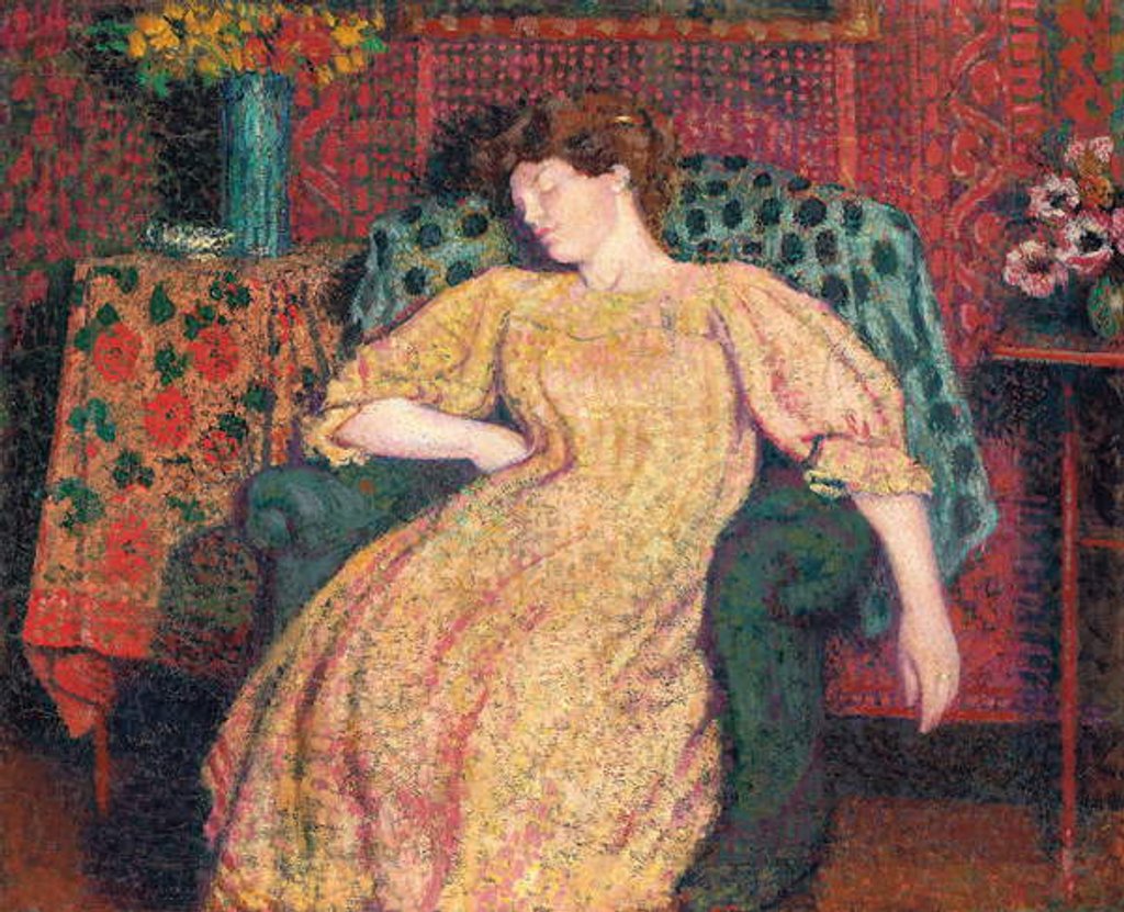 Detail of Endormie, or La Sieste, c.1906 by Georges Lemmen