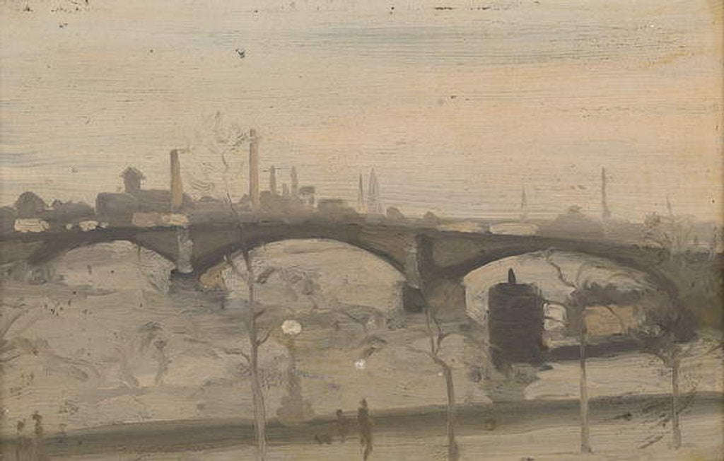 Detail of The Thames at Chelsea by William Evelyn Osbourne