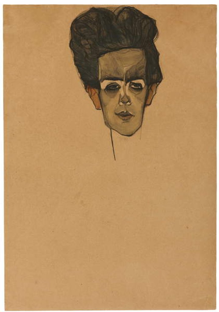 Detail of Self portrait, 1910 by Egon Schiele
