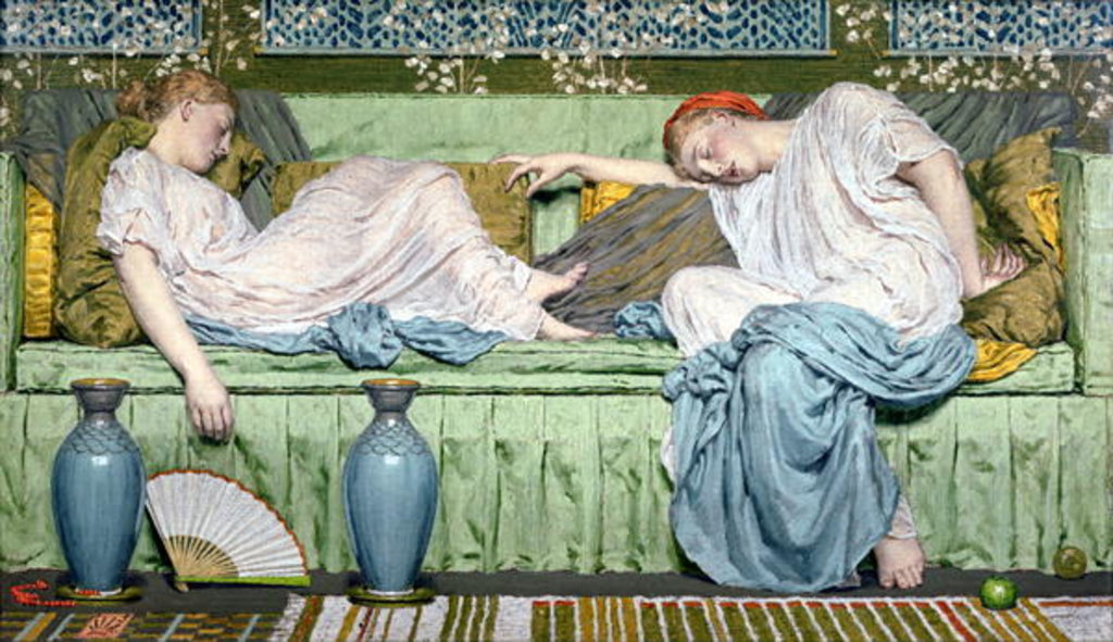 Detail of Apples, 1875 by Albert Joseph Moore