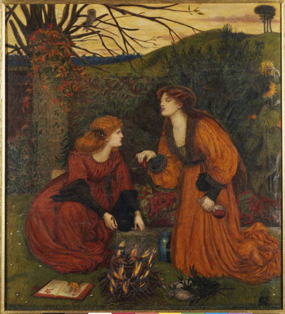 Detail of Pharmakeutria by Marie Spartali Stillman