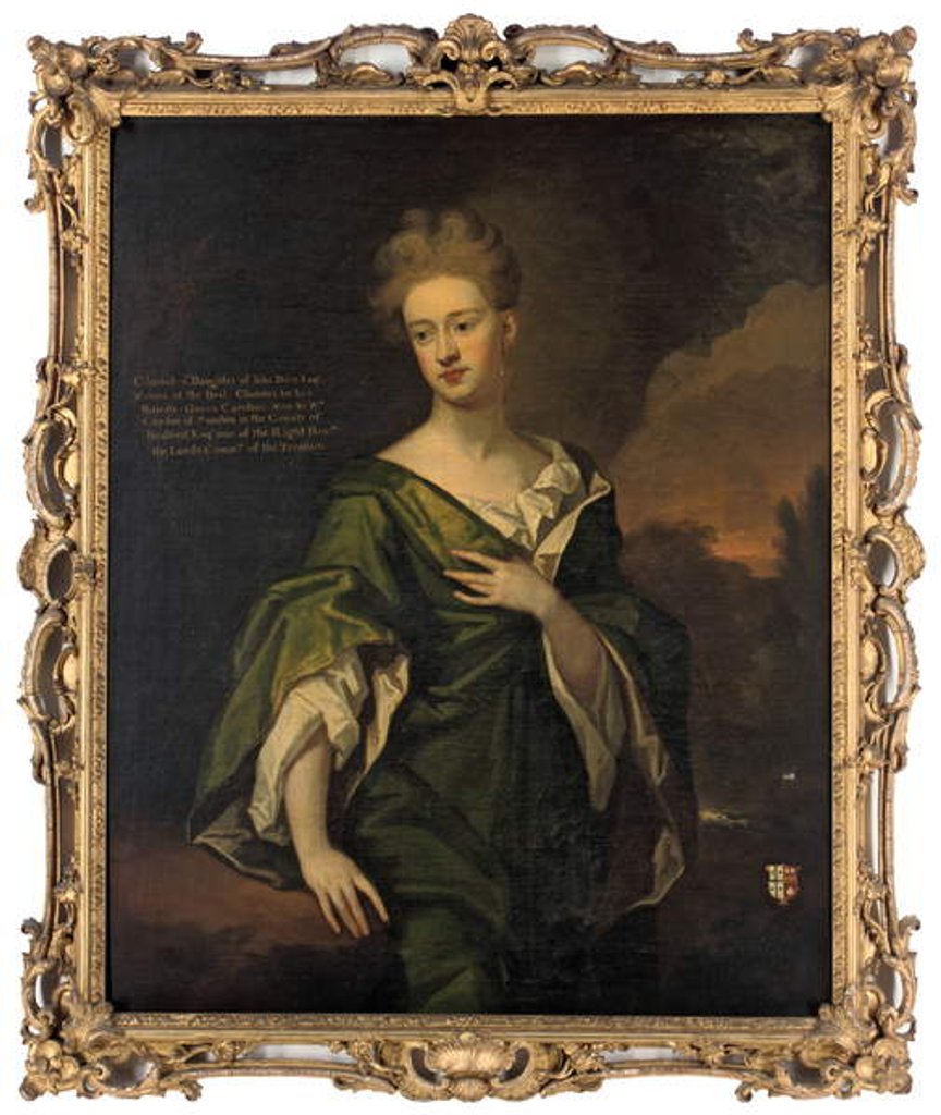 Detail of Portrait of Charlotte Clayton by Godfrey Kneller