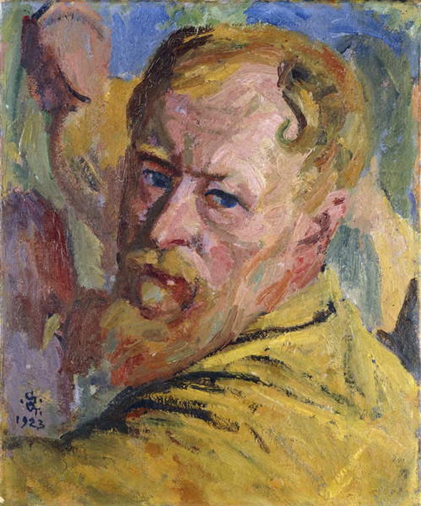 Detail of Self portrait, 1923 by Giovanni Giacometti