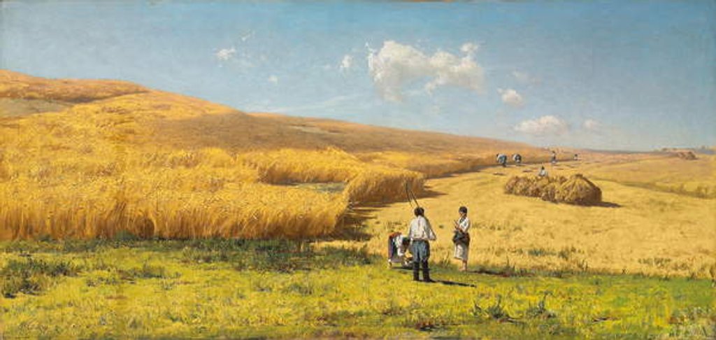 Detail of Harvest in the Ukraine, 1880 by Vladimir Orlovsky