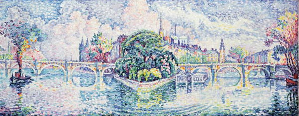 Detail of Le Jardin du Vert-Galant, c. 1928 by Paul Signac