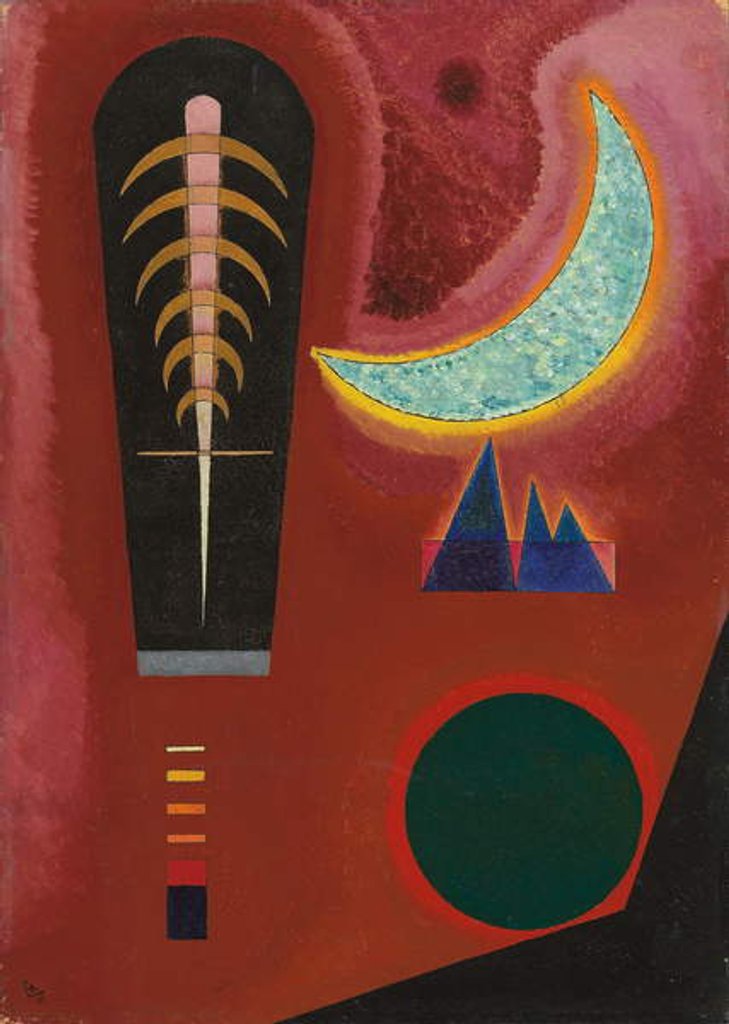 Detail of Loosely in Red; Loses im Rot, 1925 by Wassily Kandinsky