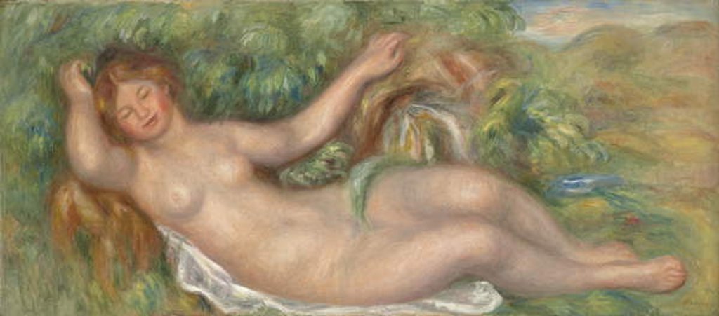 Detail of Reclining Nude; La source, 1902 by Pierre Auguste Renoir