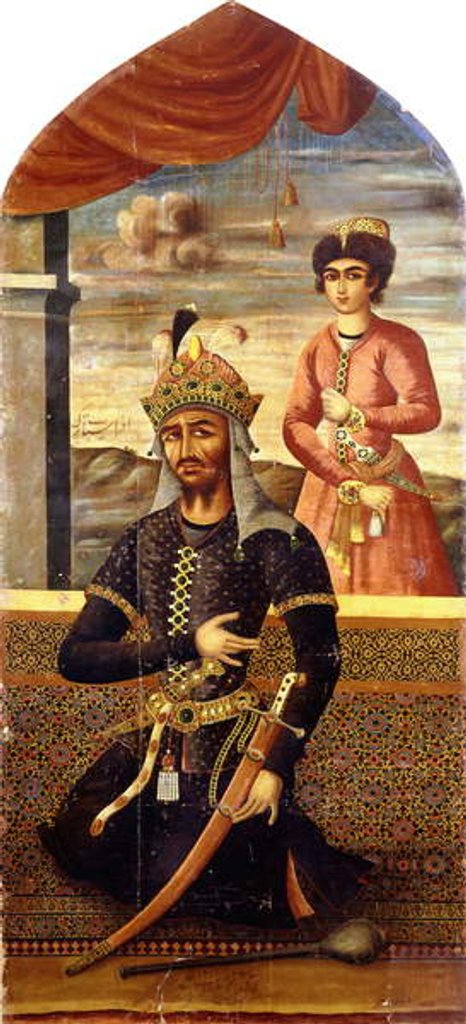 Detail of Portrait of Afrasiyab, King of Turan, c.1803-4 by 'Ali Mihr