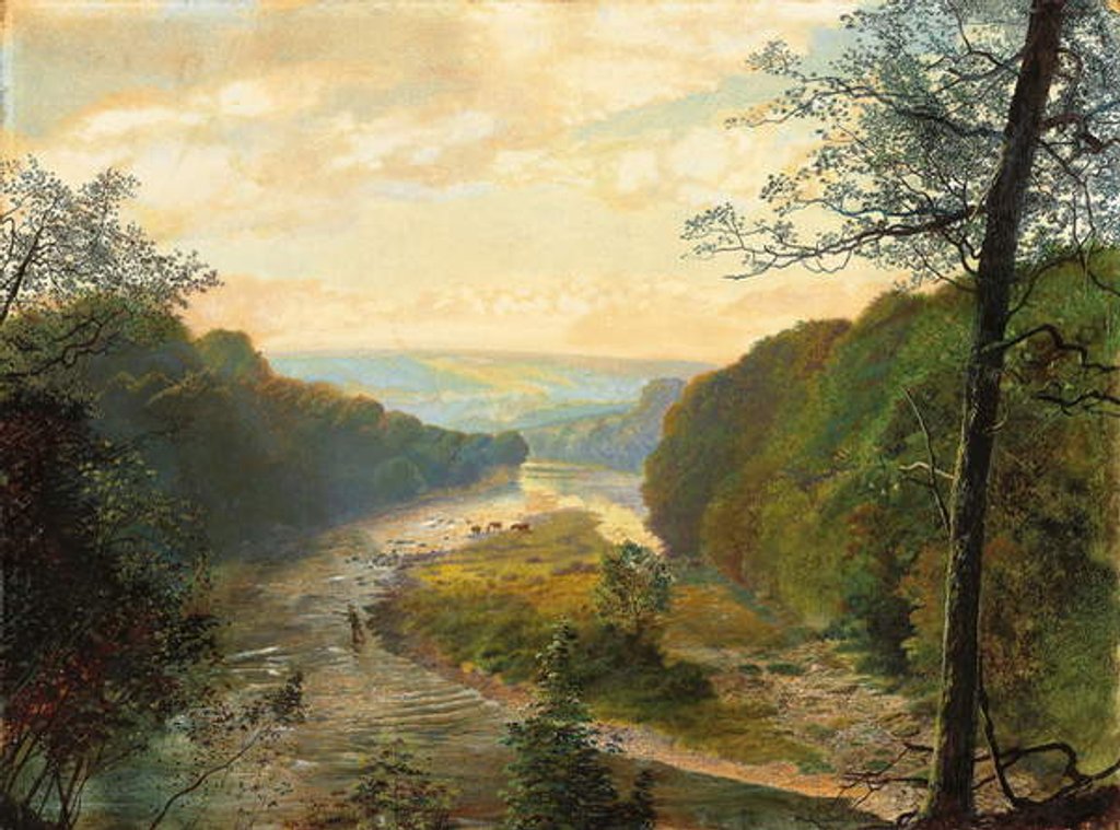 Detail of The Wharfe Valley, with Barden Tower Beyond, 1870s by John Atkinson Grimshaw