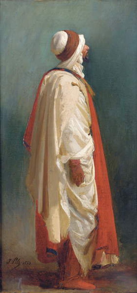 Detail of Study of an Arab standing by Isidore Pils