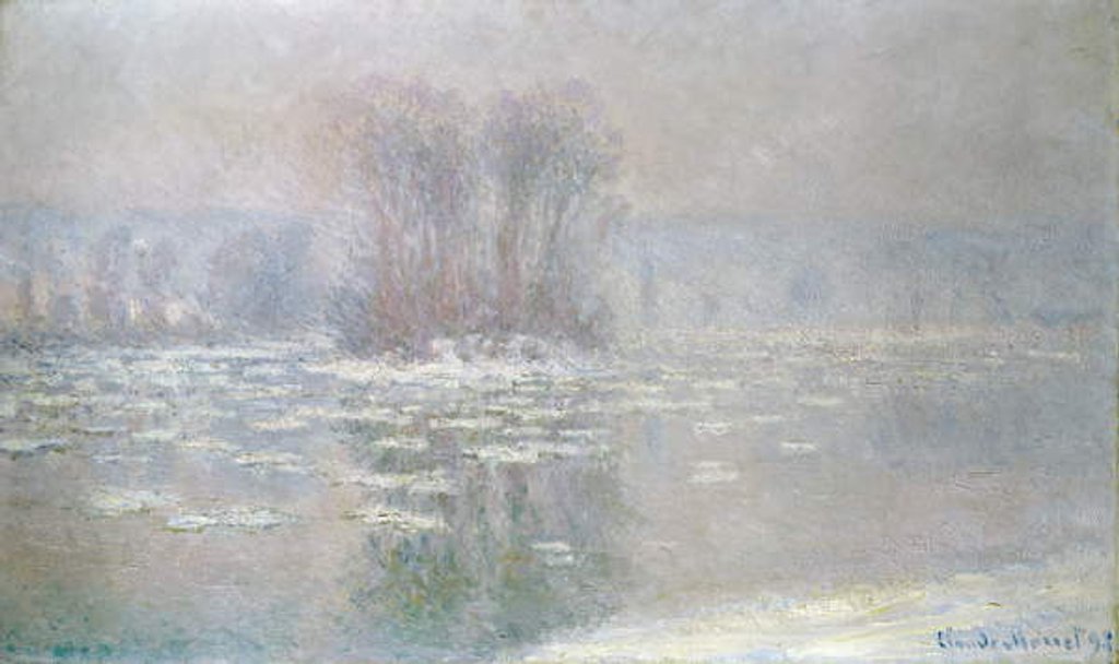 Detail of Ice at Bennecourt, 1898 by Claude Monet