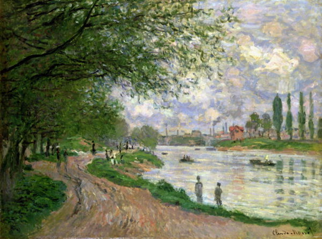 Detail of The Island of La Grande Jatte by Claude Monet