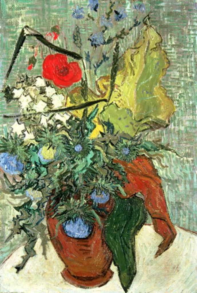 Detail of Bouquet of Wild Flowers by Vincent van Gogh