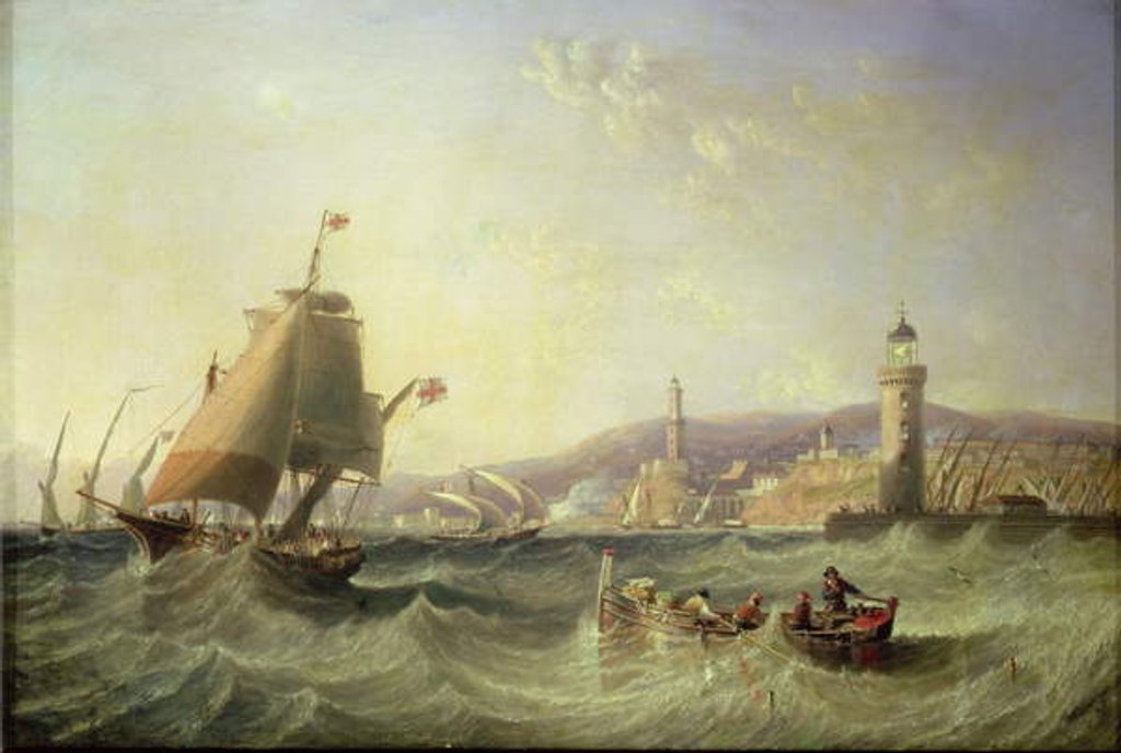 Detail of Genoa, 1862 by John Wilson Carmichael