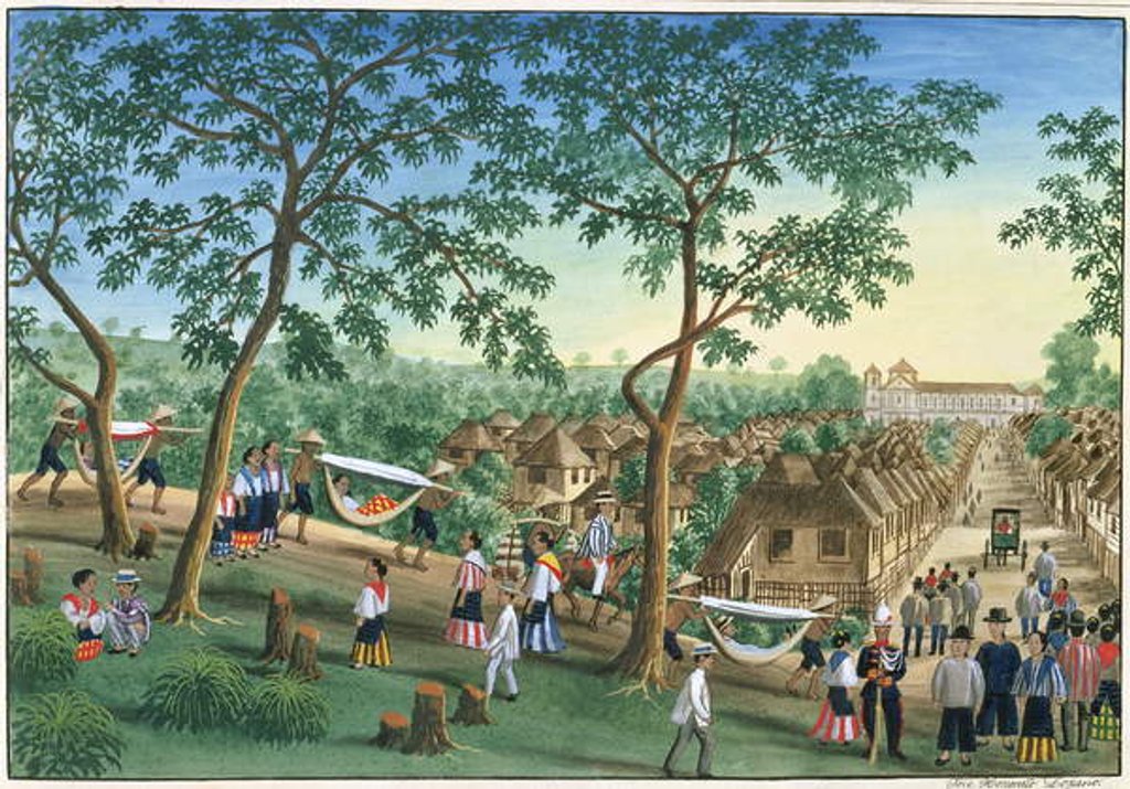 Detail of Outing to the Antipolo Fiesta by Jose Honorato Lozano