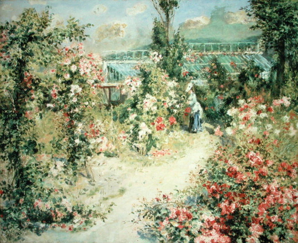 Detail of The Conservatory by Pierre Auguste Renoir