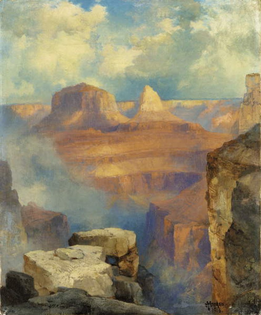 Detail of Grand Canyon, 1916 by Thomas Moran