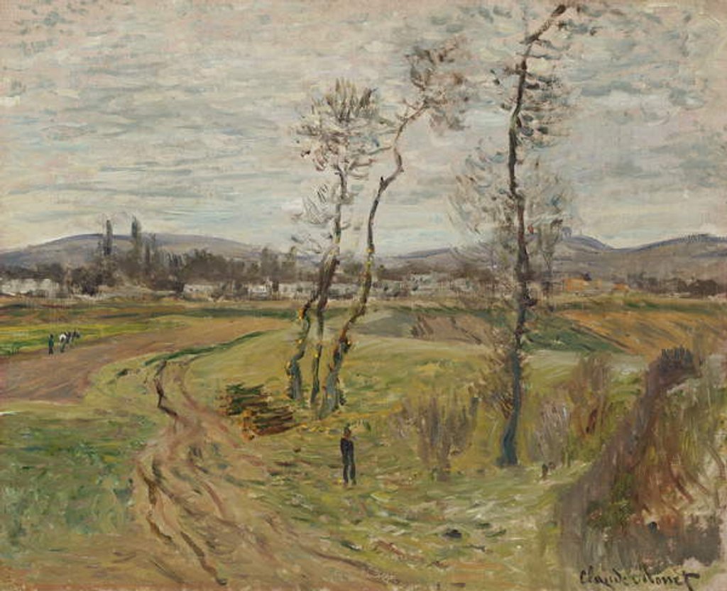 Detail of Gennevilliers Plain; La Plaine de Gennevilliers, 1877 by Claude Monet