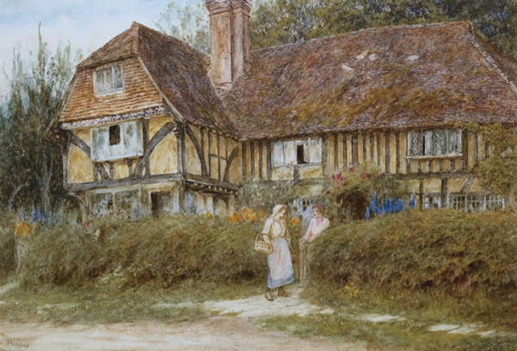 Detail of A Kentish Cottage by Helen Allingham