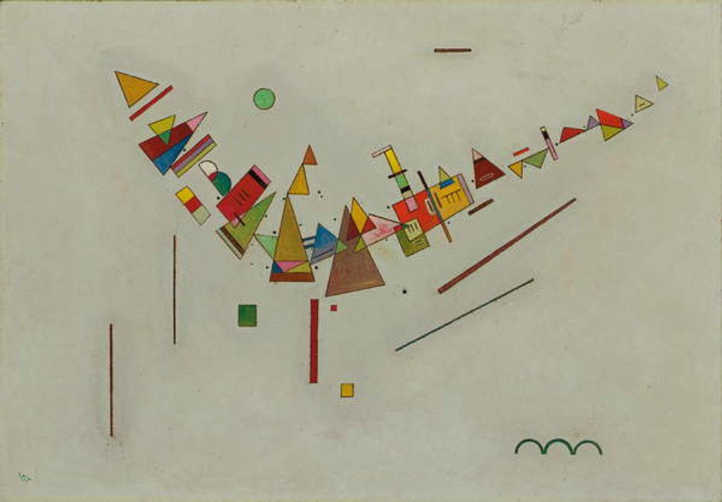 Detail of Angular Swing; Winkelschwung, 1929 by Wassily Kandinsky