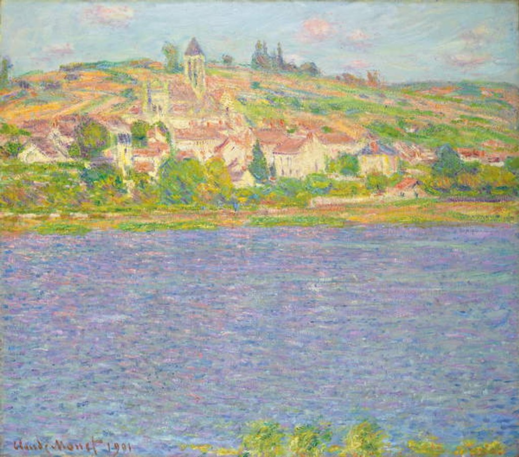 Detail of Vetheuil in the Sun by Claude Monet