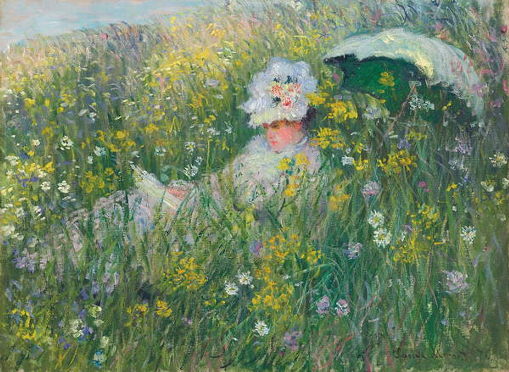 Detail of In the meadow, 1876 by Claude Monet